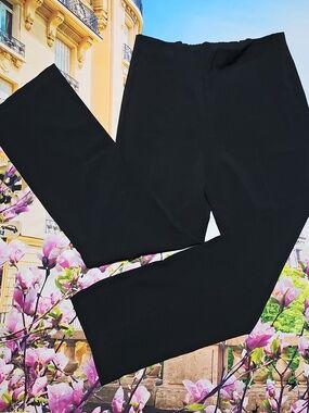 Joseph Ribkoff Black High-Waisted Pull on Pants Size 6